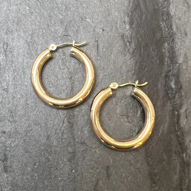 Limited-Time Jewelry Sale – Don't Miss Out On Dazzling Discounts 14k 4x25mm Hoop Earrings