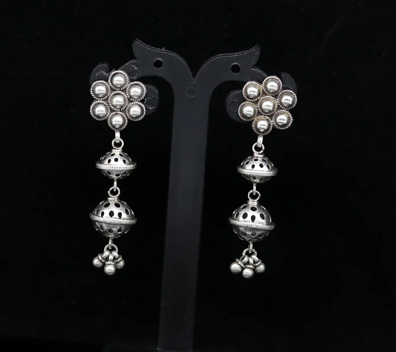 Unique Jewelry For Less – Shop The Sale Now 925 sterling silver handmade gorgeous customized vintage antique style drop dangle peacock stud earring tribal belly dance jewelry ear474