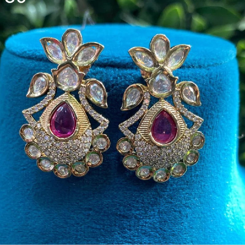 Flash Jewelry Sale – Get Stunning Pieces At Low Prices Amoliya Jewels Gold Plated Polki Kundan Dangler Earrings