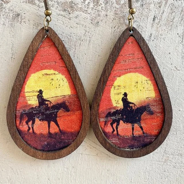 Personalized Jewelry Sale – Meaningful Gifts At Great Prices Beautiful Cowboy Sunset Earrings