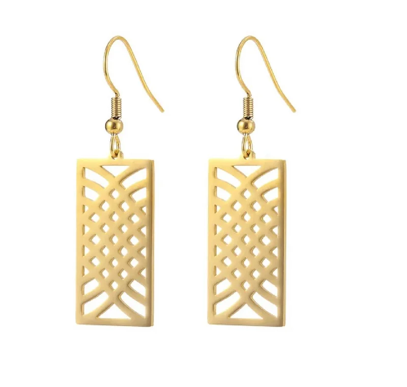 High-Quality Jewelry At A Fraction Of The Cost Beautiful Gold or Silver Stainless Geometric Earrings