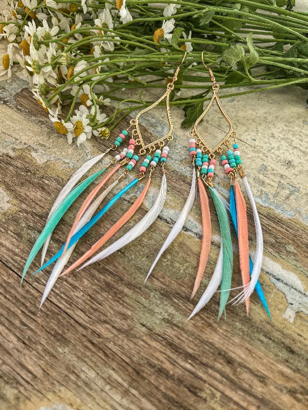 Elegant Jewelry, Exclusive Prices – Shop Now Beautiful Wispy Feather Earrings