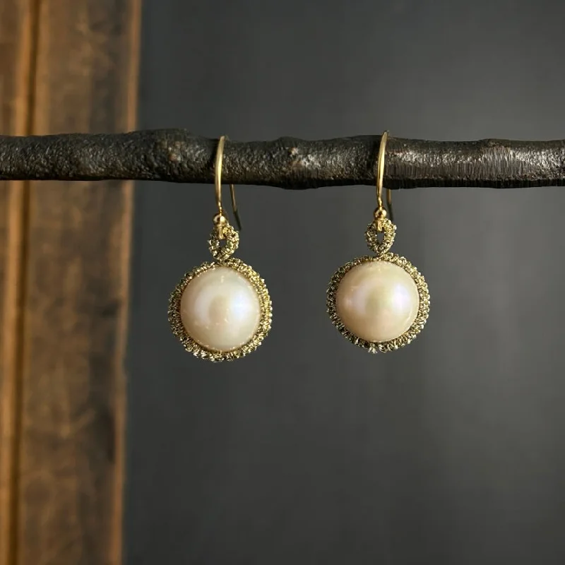 Affordable Elegance – Special Jewelry Sale Now Live White Pearl Drops with Gold Cord Orbits