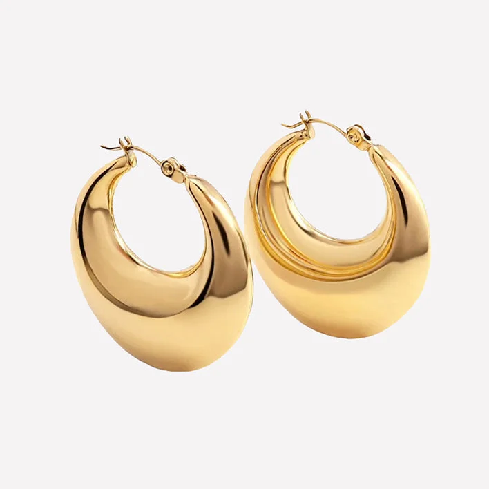 High-End Jewelry, Now More Affordable Than Ever Daphné Extra Large Puffy Hoops