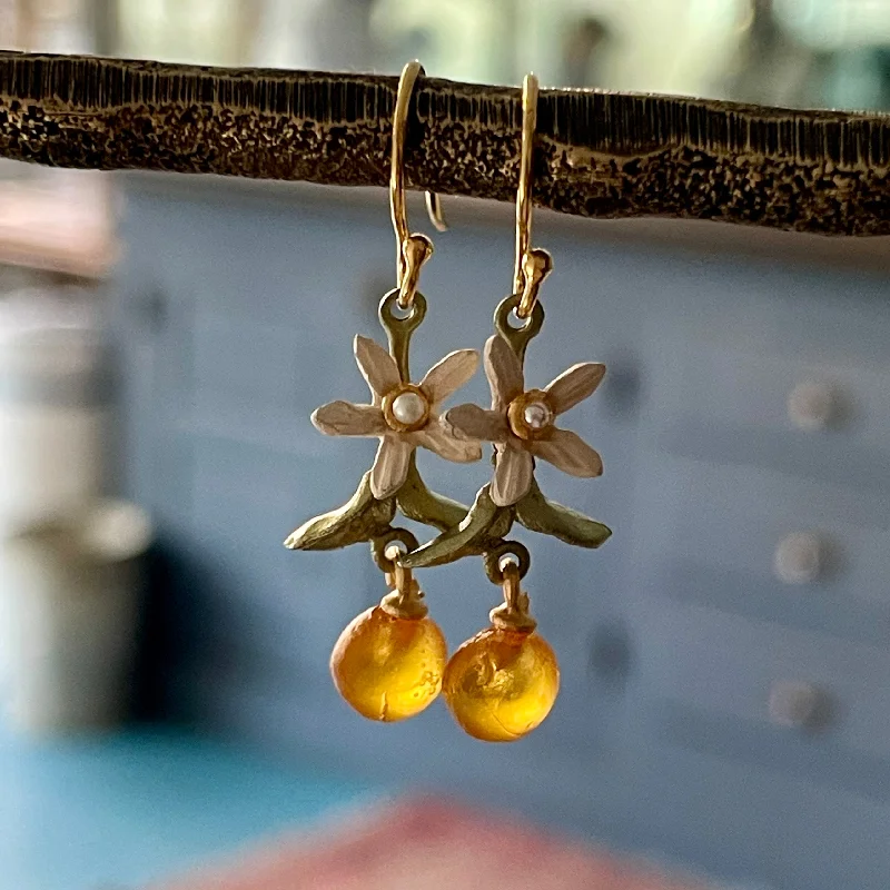 Huge Savings On Timeless Jewelry Collections Orange Blossom Flower Earrings