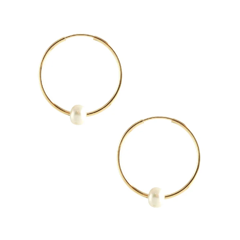 Huge Savings On Premium Jewelry Styles Freshwater Pearl Featherweight Hoop Earrings