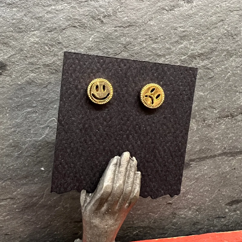 Premium Jewelry At Special Low Prices For A Limited Time Happy + Sad Face Studs