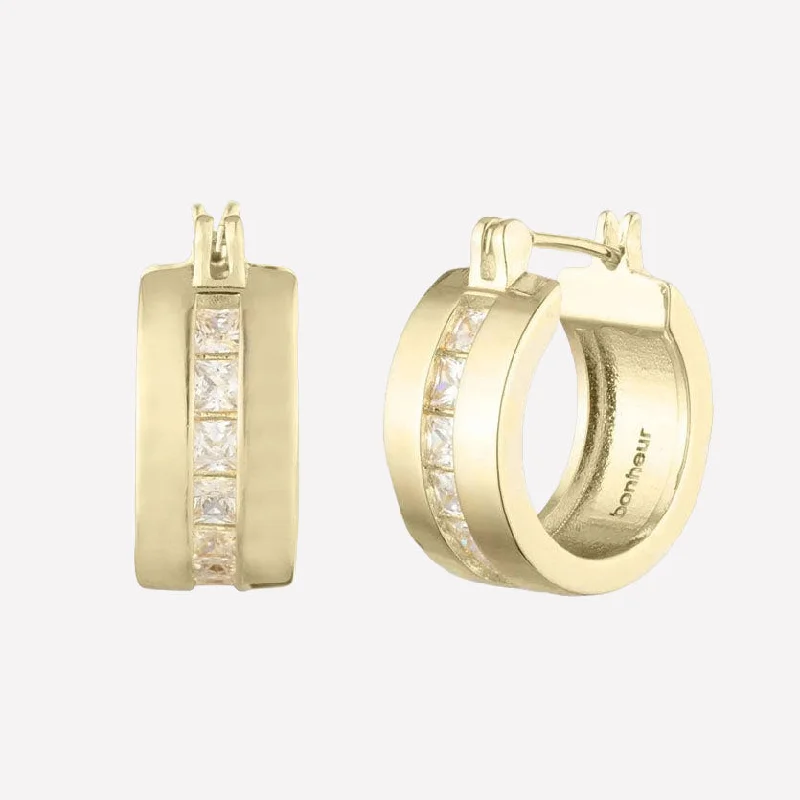 Exclusive Jewelry Offers – Sparkle For Less Livie Baguette Hoop Earrings