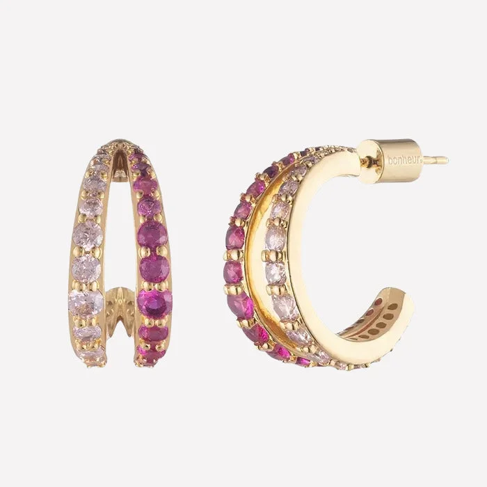 Chic And Stylish Jewelry At Exclusive Prices Mariah Double Earring Hoops