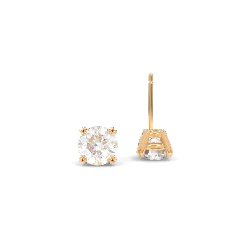 Elegant Jewelry, Exclusive Prices – Shop Now Rachel Studs Round Moissanite