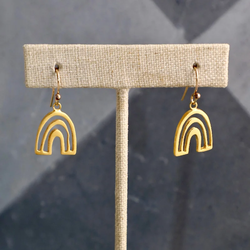 Unmissable Discounts On Timeless Jewelry Pieces Golden Rainbow Drop Earrings