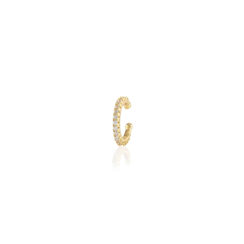 Shop High-Quality Jewelry At Jaw-Dropping Discounts Round Crystal Ear Cuff