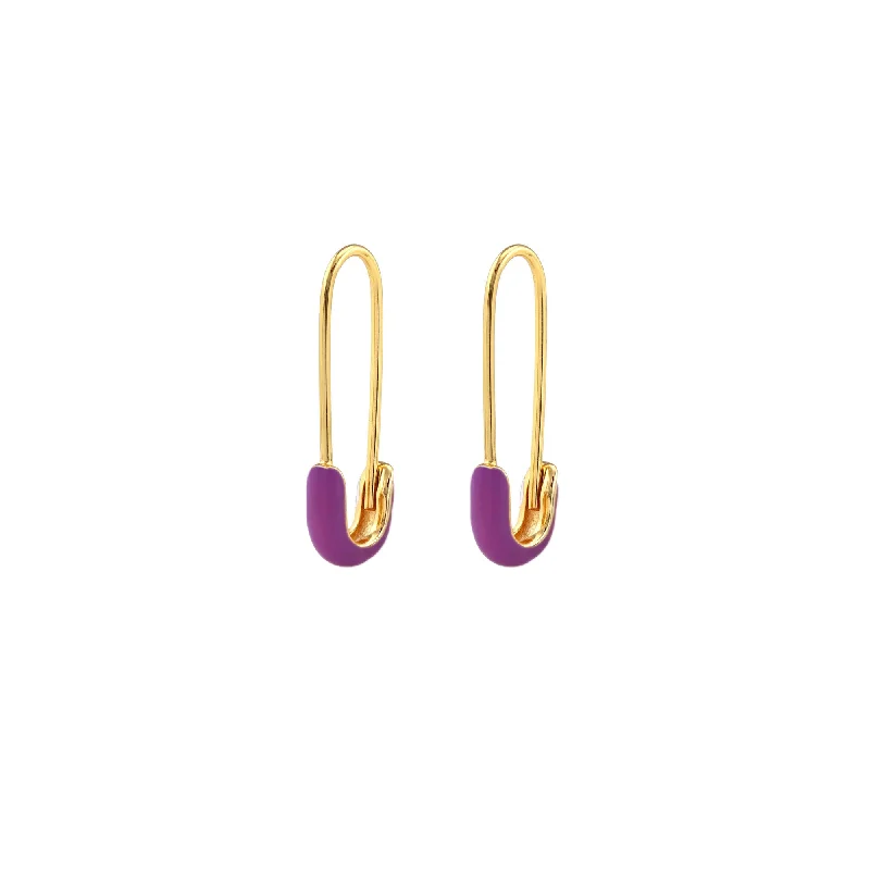 Your Perfect Accessory Now At The Best Price Safety Pin Enamel Earrings