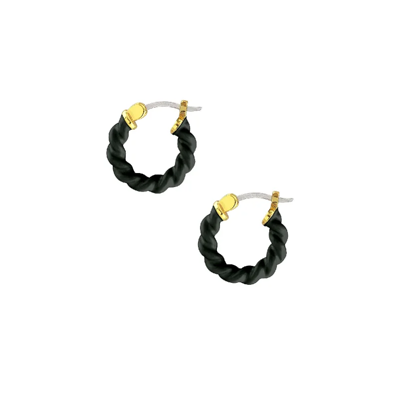 Affordable Elegance – Premium Jewelry At Special Prices Twist Enamel Hoop Earrings