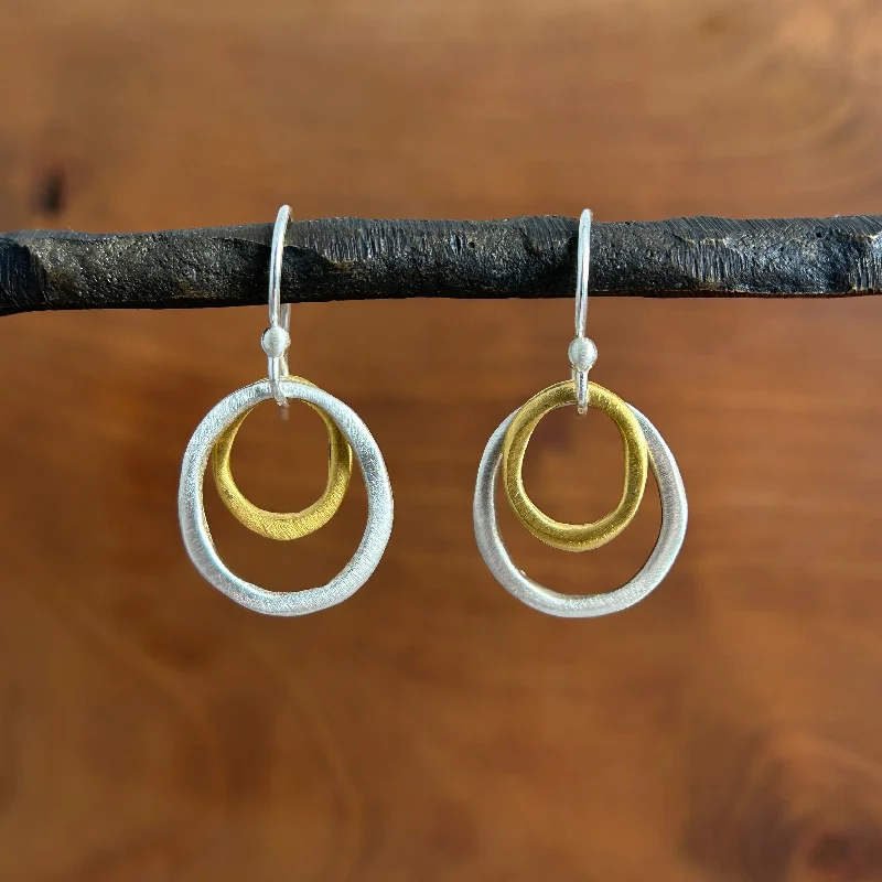 Classic And Modern Jewelry Styles On Sale Two Small Ovals Earrings