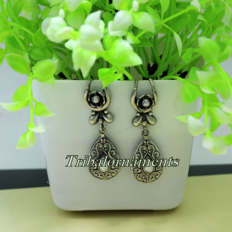 Luxury Meets Affordability – Jewelry Sale Live Now Vintage traditional design handmade 925 sterling silver ear plug ear clip cartilage earring ,excellent party belly dance tribal jewelry s842