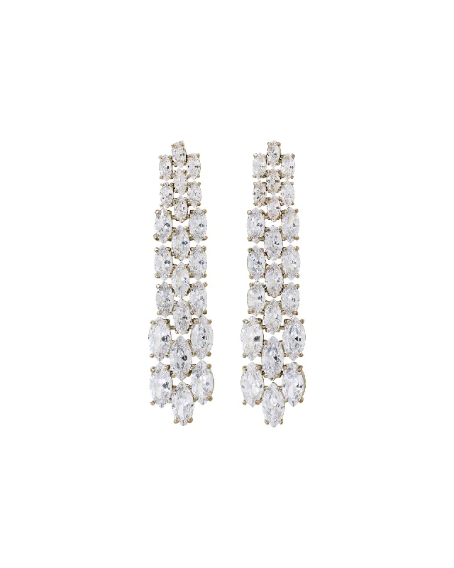 High-End Sparkle, Low-End Prices – Jewelry Sale Live The Waterfall Drop Earrings