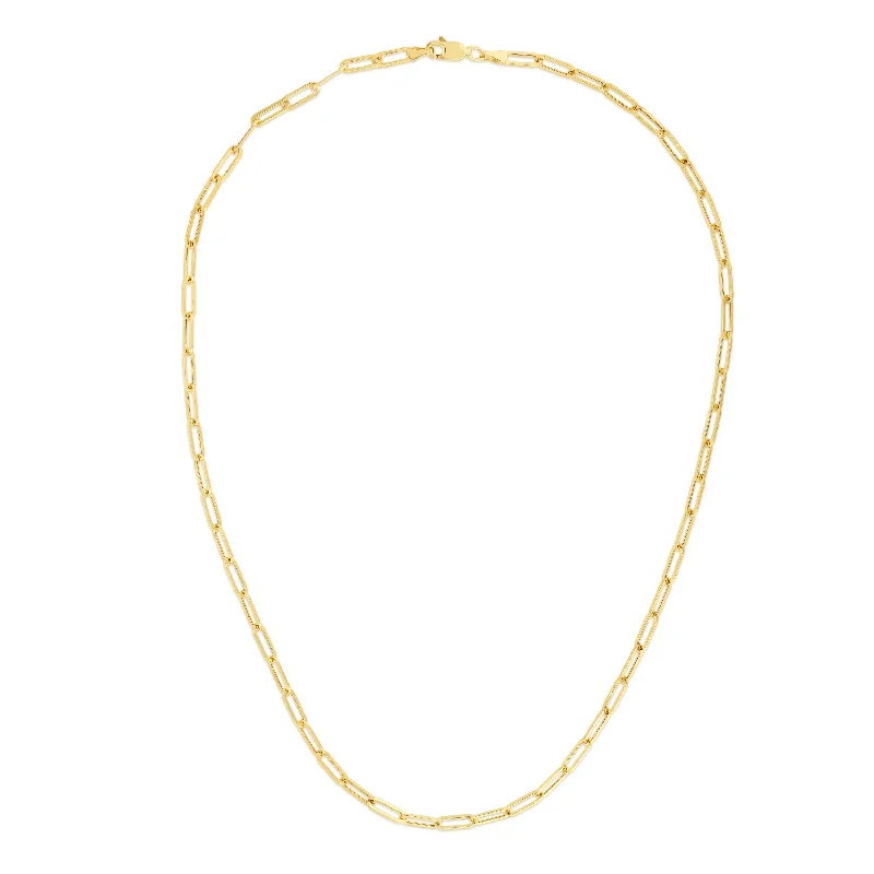 Shine Without Limits – Jewelry Sale Happening Now 10K Gold 3.2mm Paperclip Chain