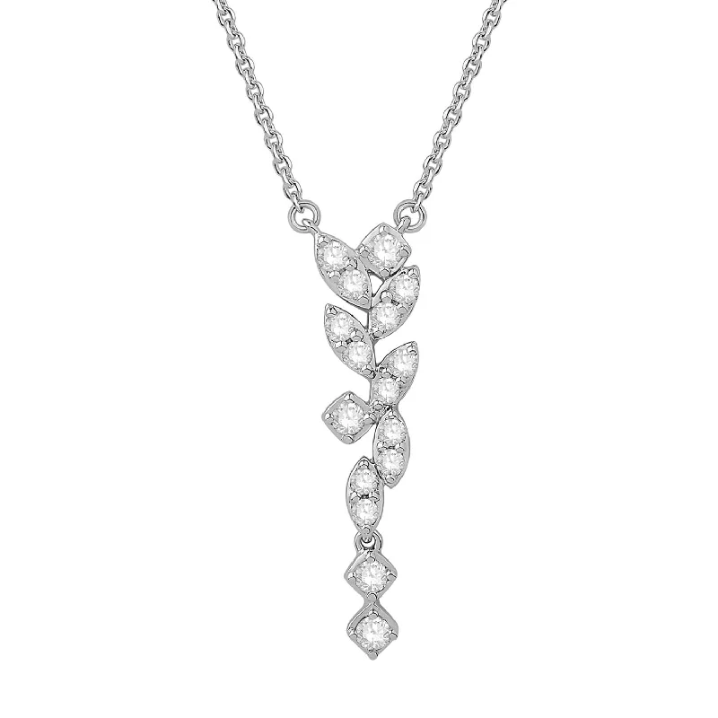 Diamond Leaf Necklace