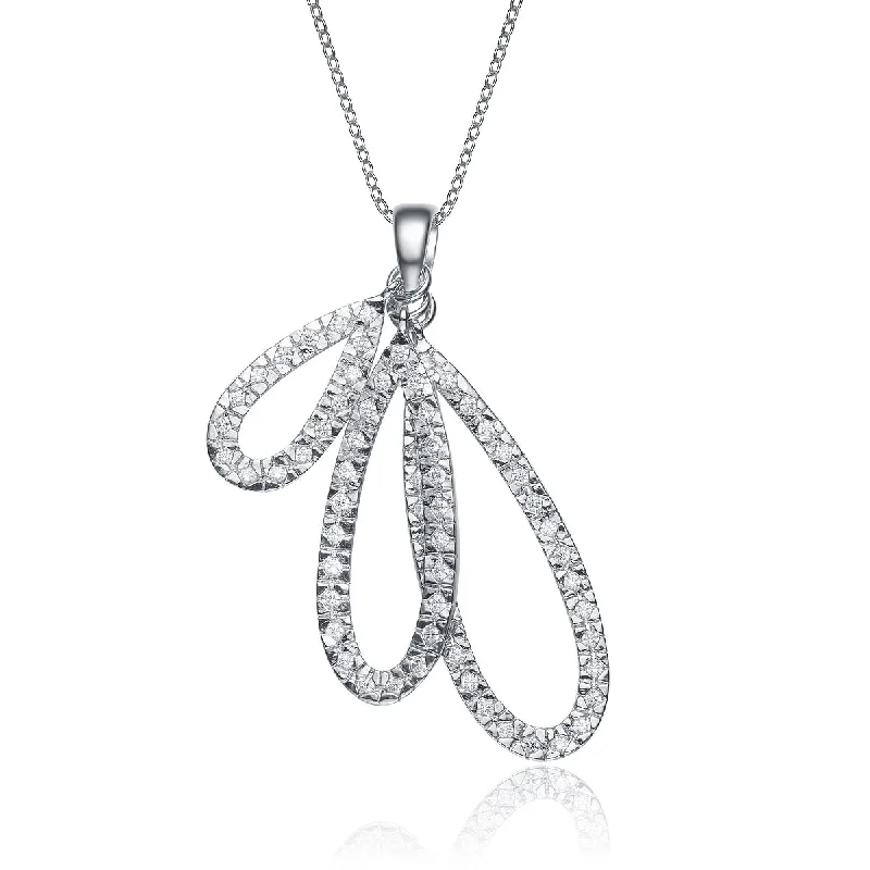 Luxury Jewelry At Unbeatable Discounts Sophie Three Open Teardrop Dangling Pendant