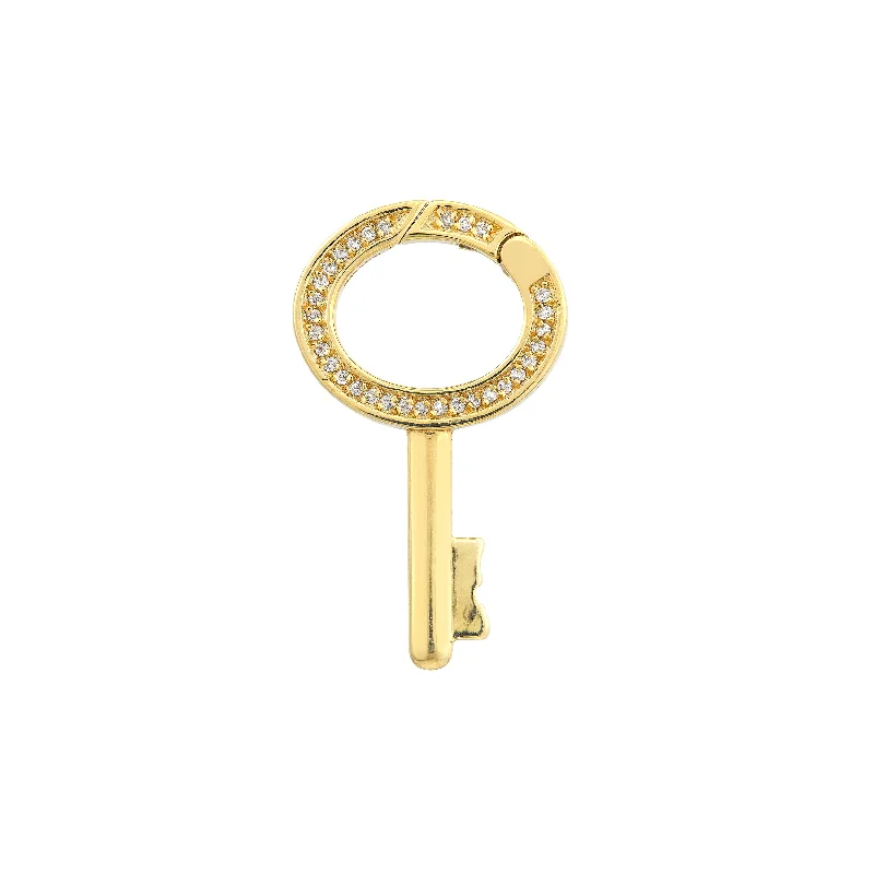 Diamond Oval Key Push Lock