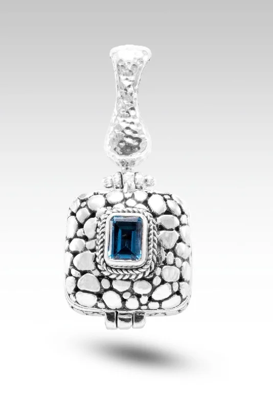 Fountain of Blessings Pendant™ in London Blue Topaz