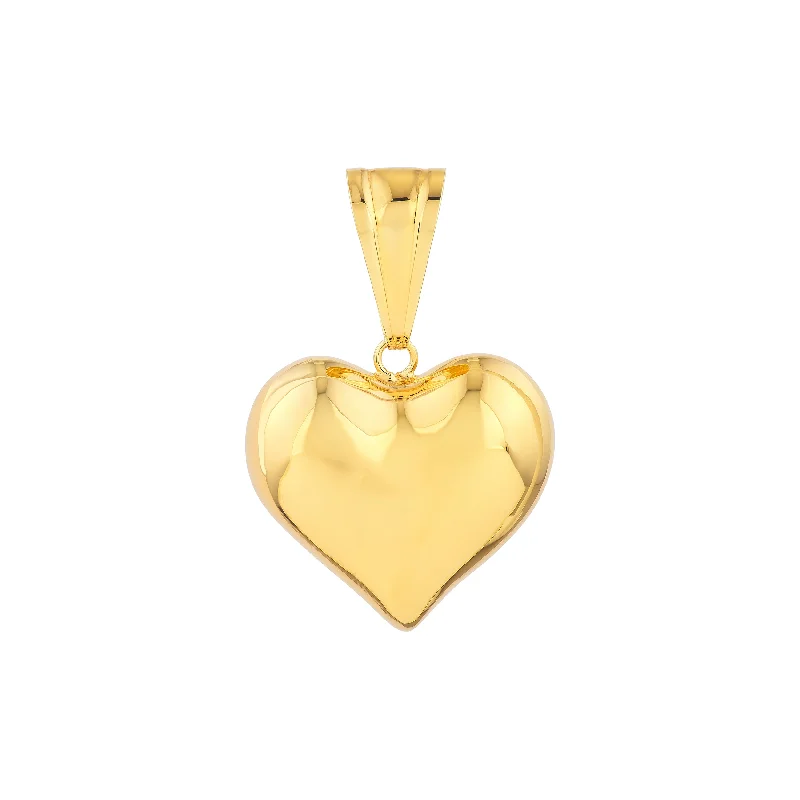 Medium Puffed Heart Pendant