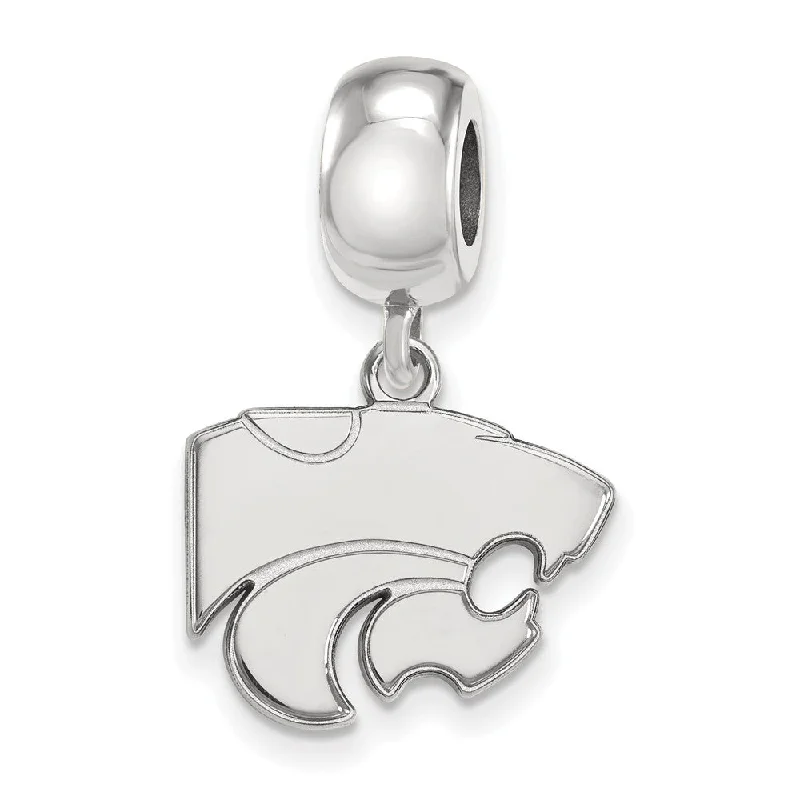 Sterling Silver Kansas State University Small Dangle Bead Charm