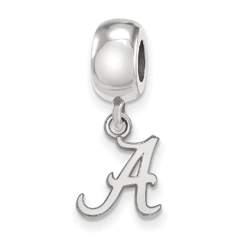 Premium Diamond Jewelry For Unforgettable Moments Sterling Silver University of Alabama XS 'A' Dangle Bead Charm