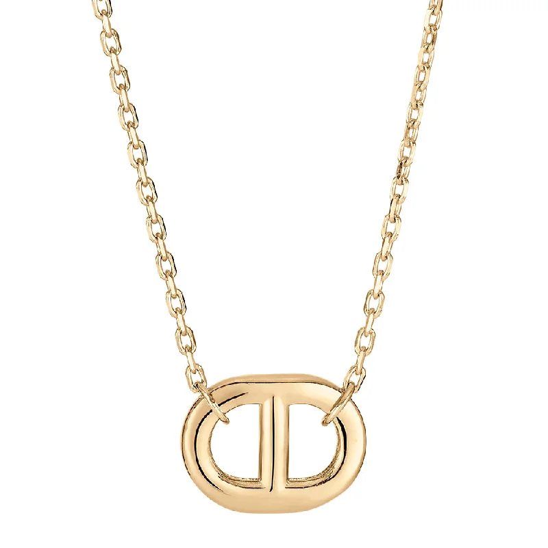 Fashion-Forward Geometric Jewelry For Contemporary Style Necklace in 10 carat yellow gold