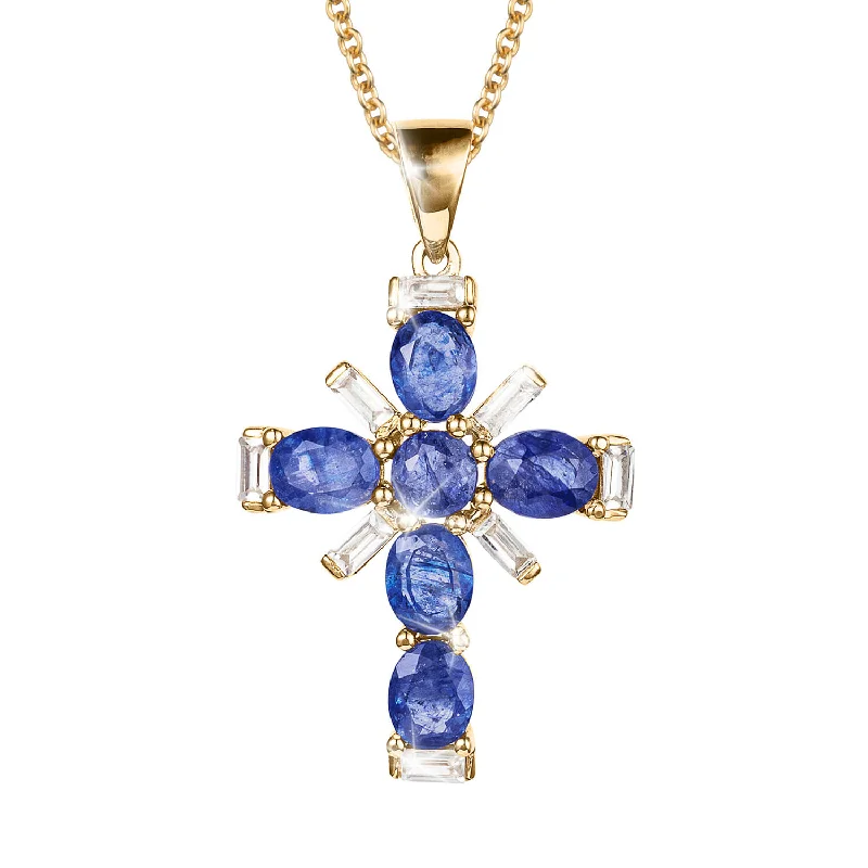 Sapphire Devotion Ladies Pendant