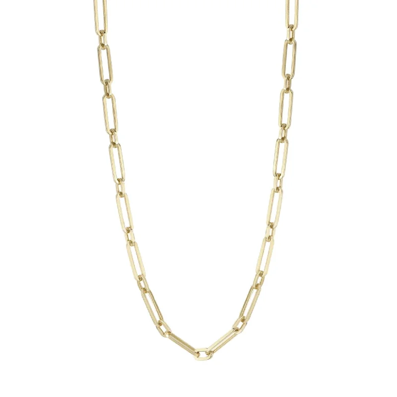 14K Gold "Ma'ayan" Paperclip Chain Necklace