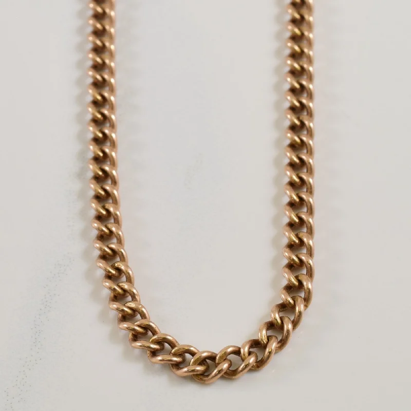 Stunning Statement Jewelry, Unbeatable Discounts 10k Rose Gold Curb Chain | 21.25" |