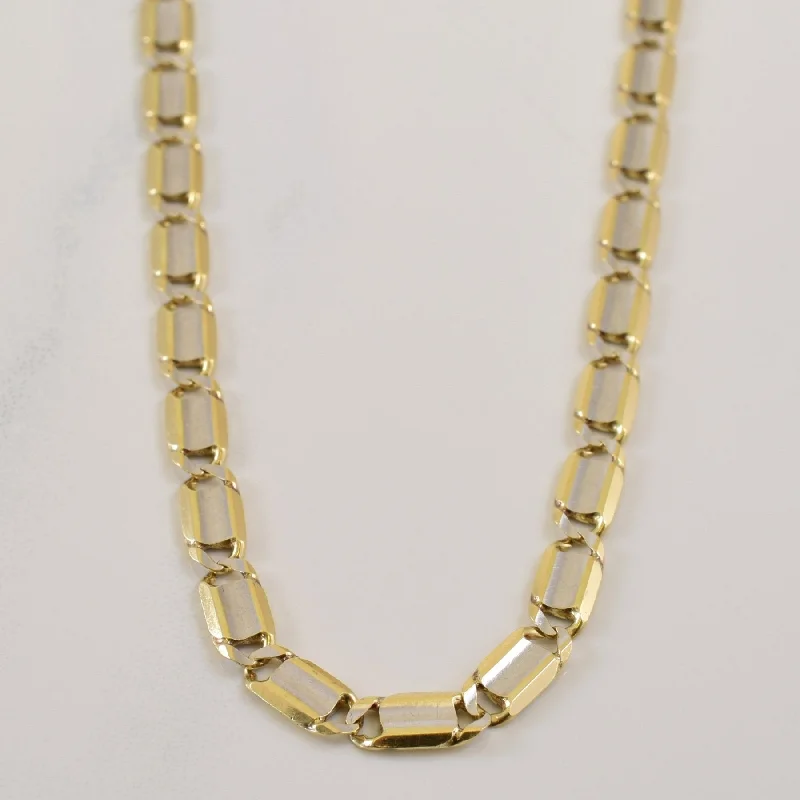 Classic And Modern Jewelry Styles On Sale 10k Two Tone Chain | 18.5" |