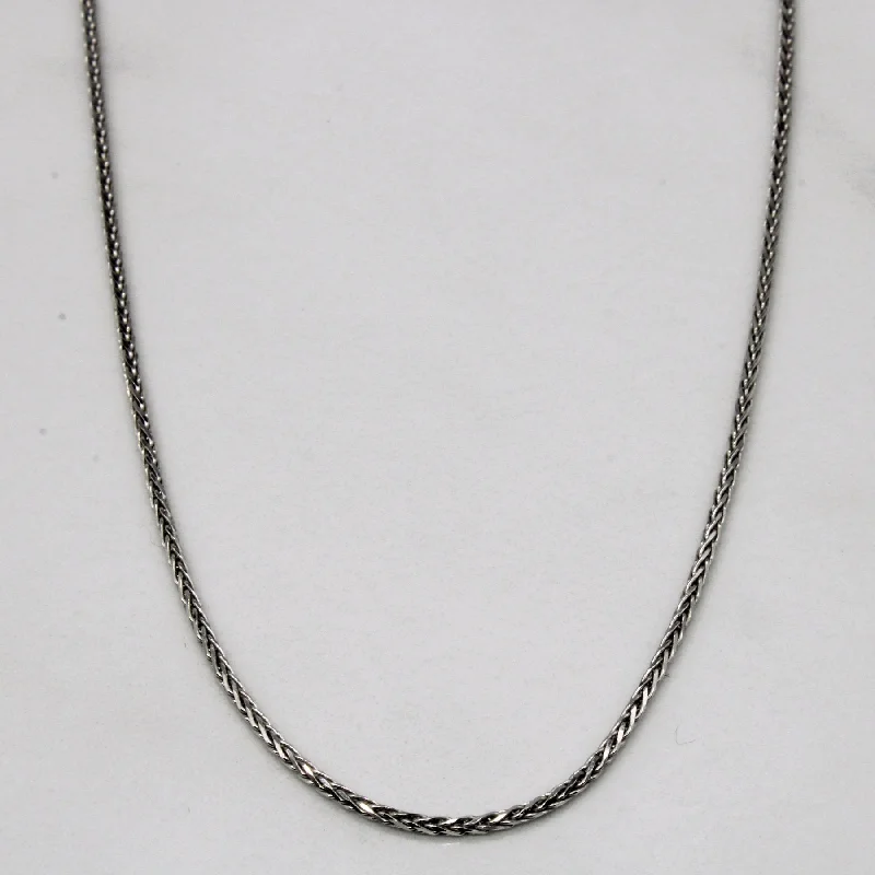 10k White Gold Birdcage Link Chain | 16" |