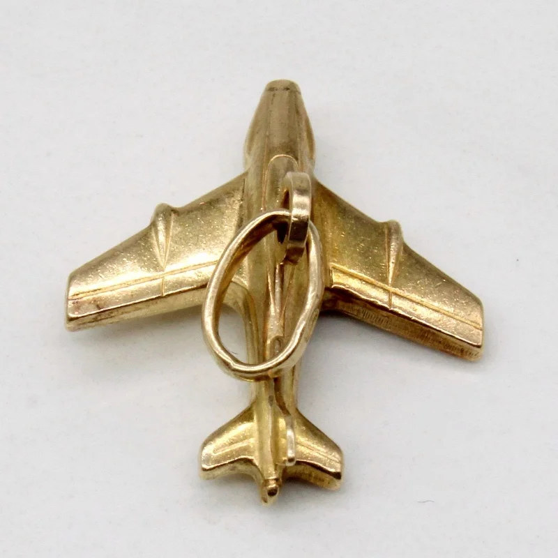 Premium Jewelry Now Available At Special Discounts 10k Yellow Gold Airplane Pendant