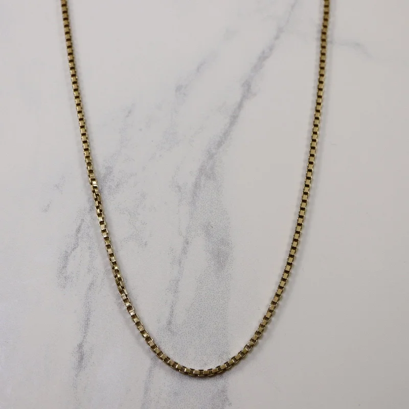 Limited-Stock Jewelry Sale – Once It's Gone, It's Gone 10k Yellow Gold Box Chain | 20.5" |