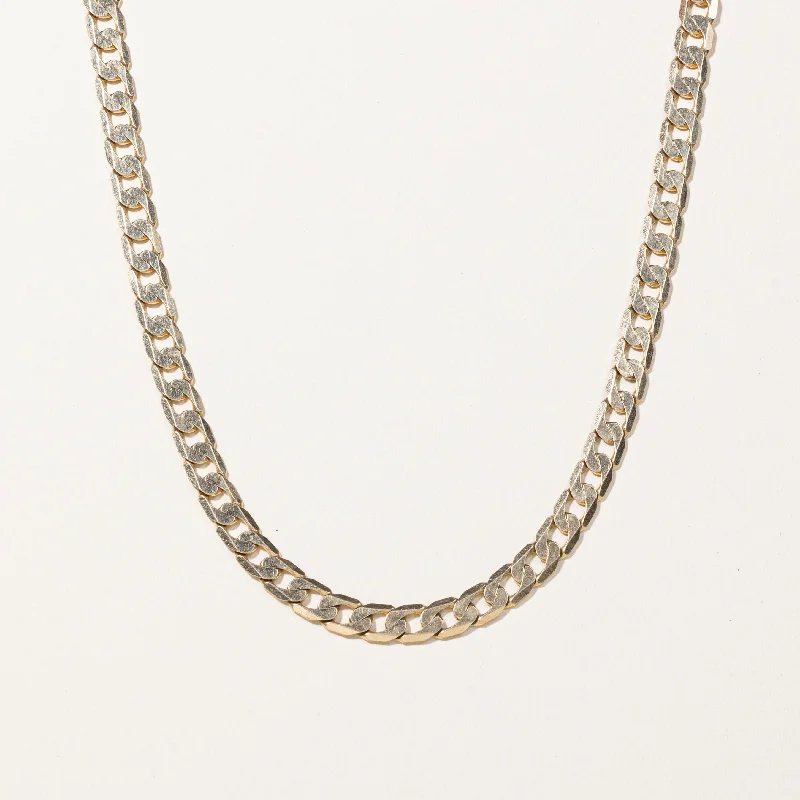 Italian 10k Yellow Gold Cuban Link Chain | 24"