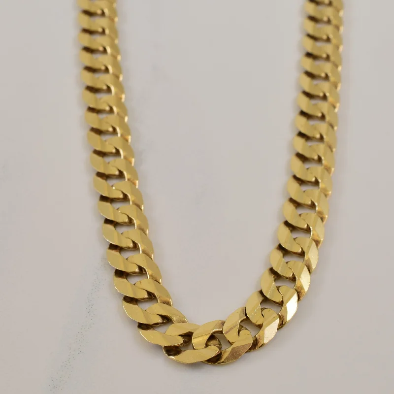 10k Yellow Gold Cuban Link Chain | 21" |