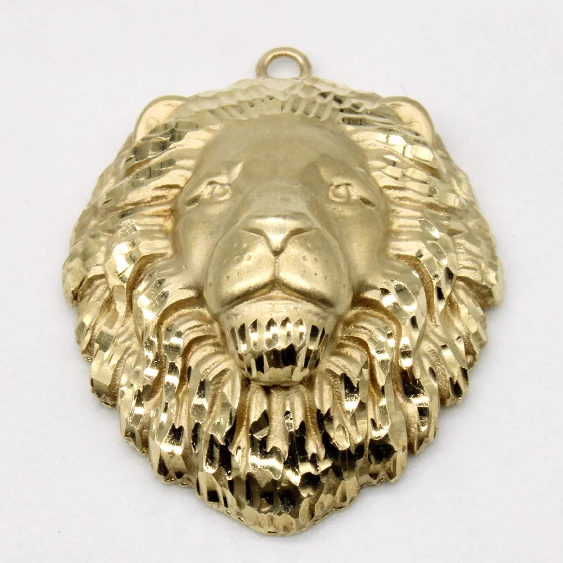 Jewelry Sale Bonanza – Grab Your Sparkle Now 10k Yellow Gold Lion Pendant