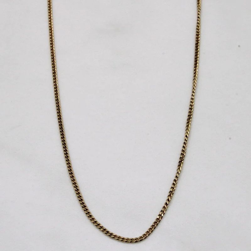 10k Yellow Gold Curb Chain | 18" |