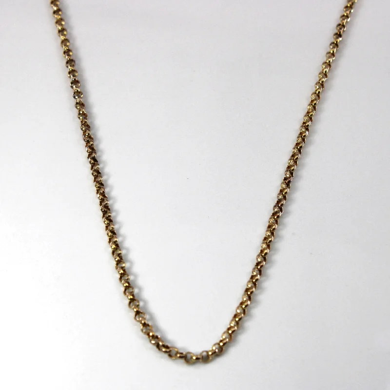 10k Yellow Gold Rolo Chain | 18"|