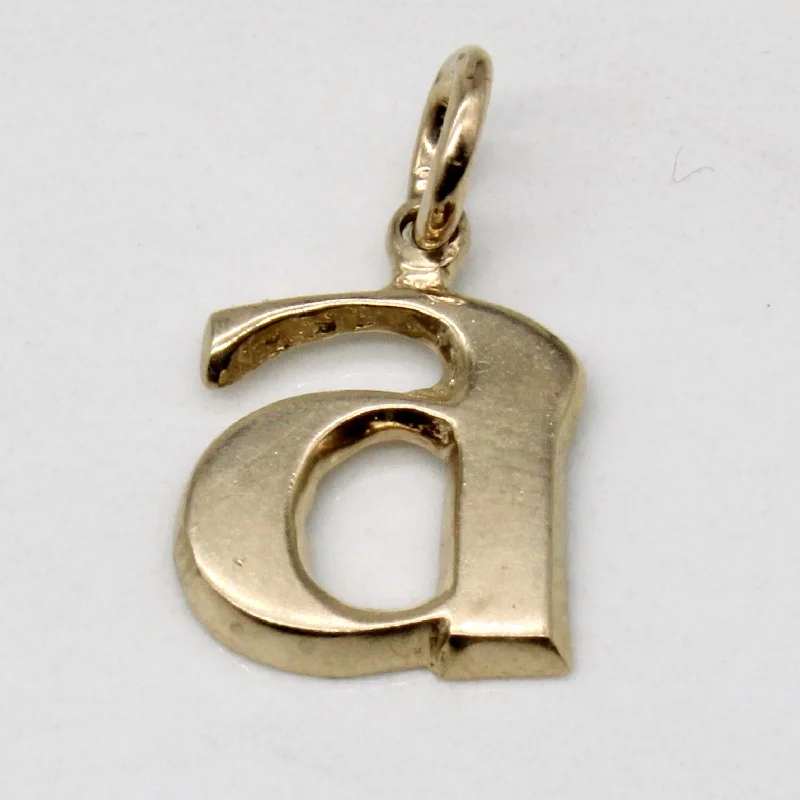 Premium Jewelry, Premium Discounts – Act Fast 14k Yellow Gold 'a' Initial Pendant