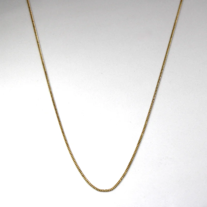 14k Yellow Gold Cable Chain | 17"|