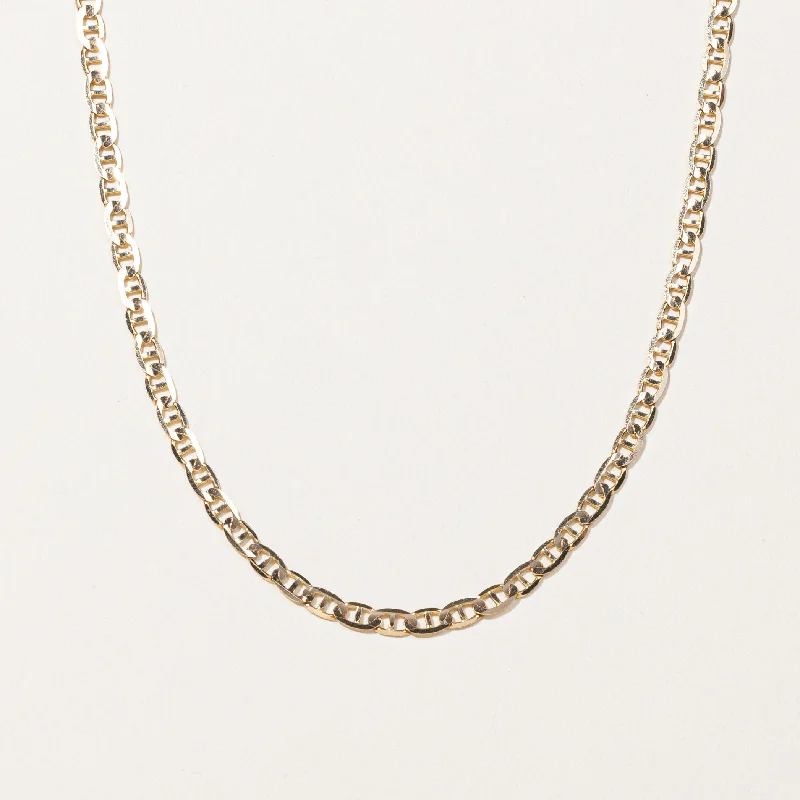 14k Yellow Gold Anchor Chain | 20"