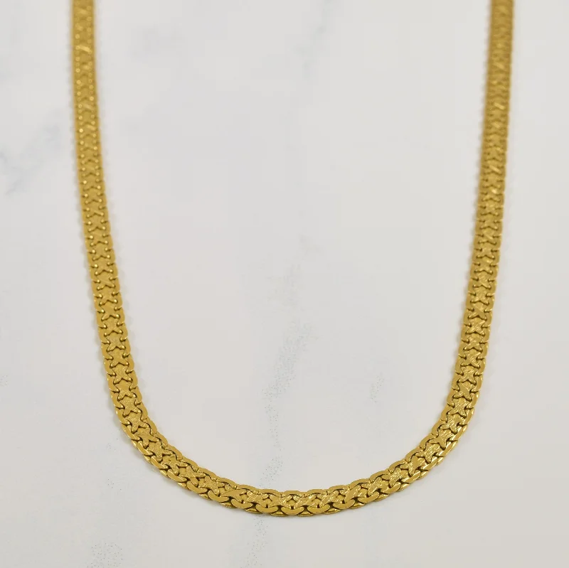 14k Yellow Gold Fancy Chain | 18" |