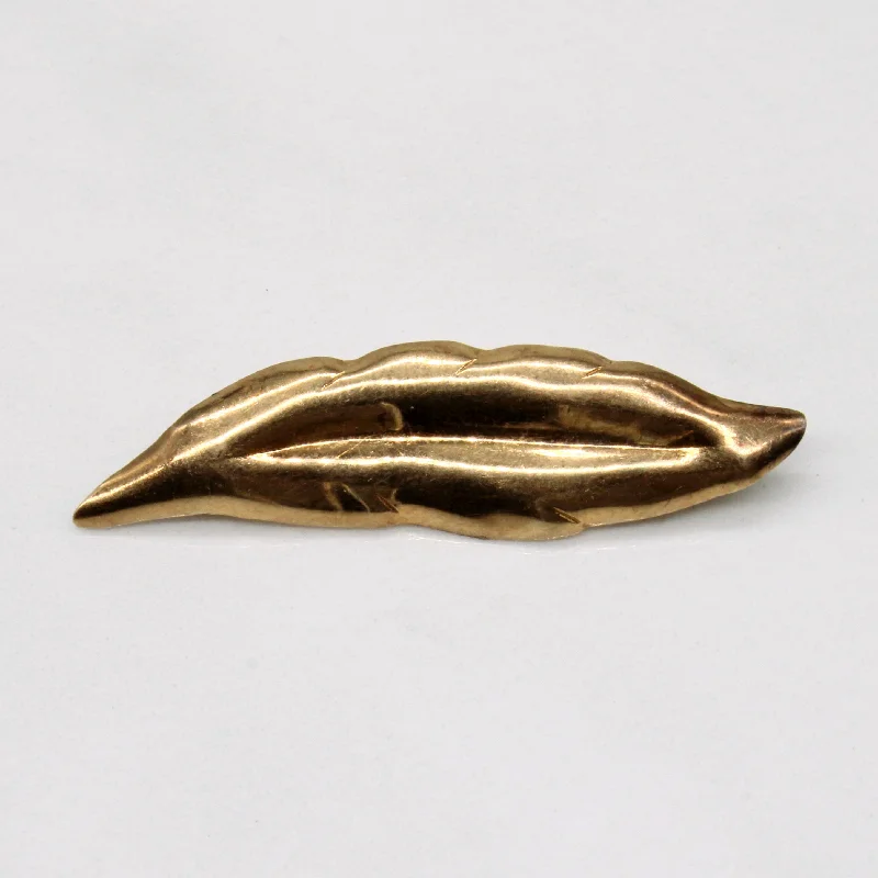 Luxury Jewelry Clearance – Shop Premium Styles Now 14k Yellow Gold Feather Brooch