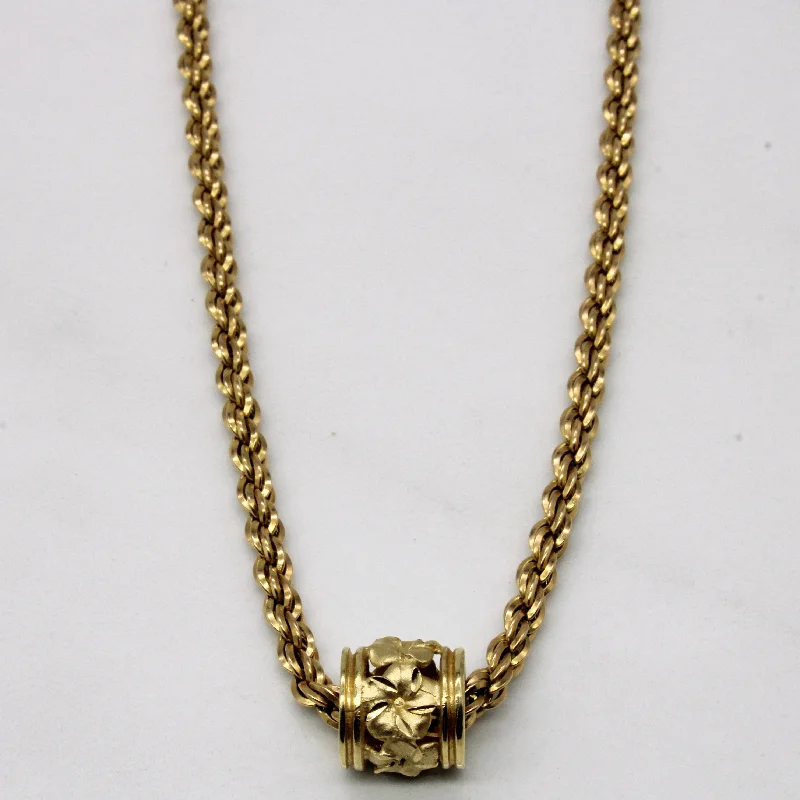 14k Yellow Gold Pendant Necklace | 20" |