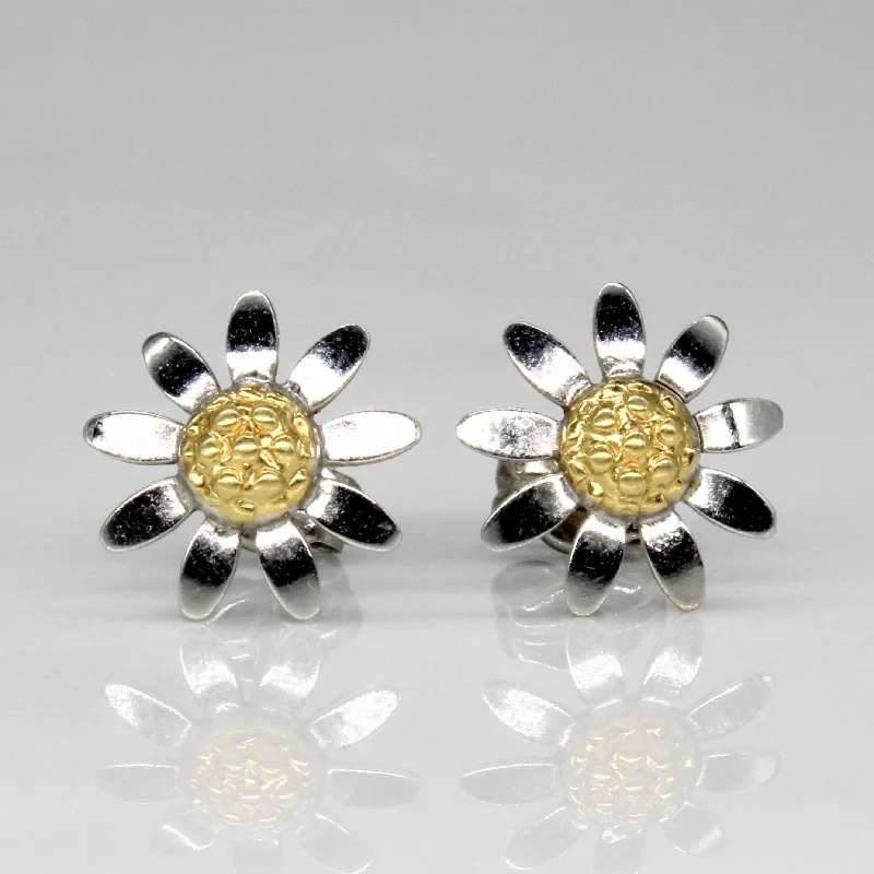 The Biggest Jewelry Sale Of The Year Is Here 18k Two Tone Gold Daisy Earrings