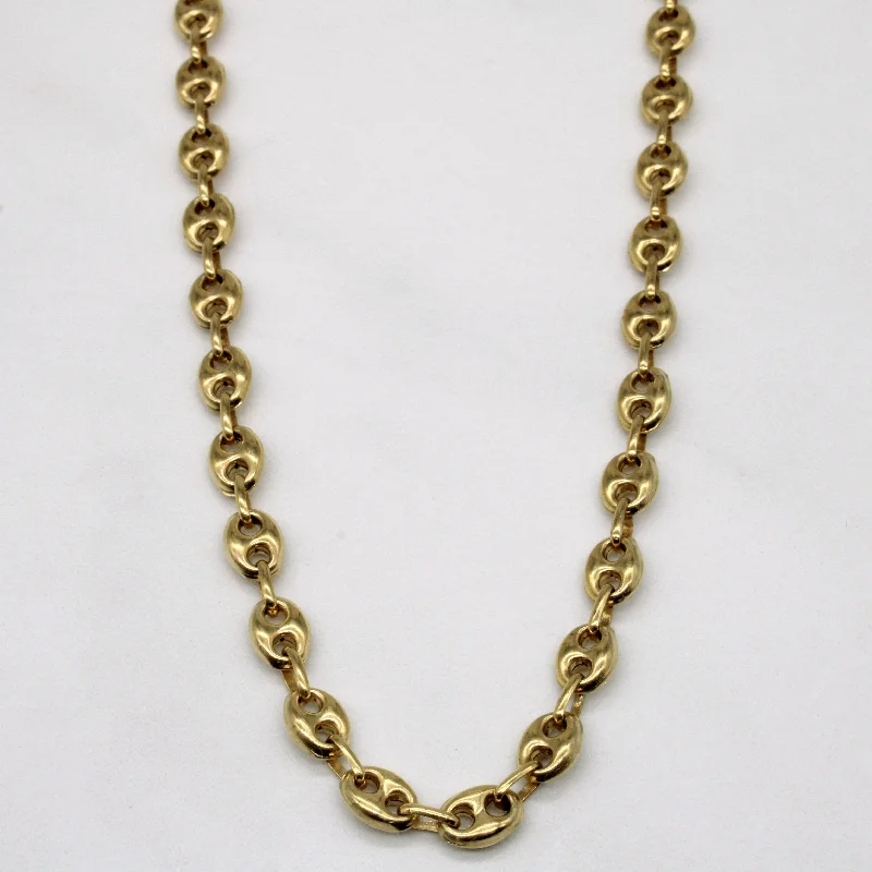 18k Yellow Gold Anchor Link Chain | 18" |